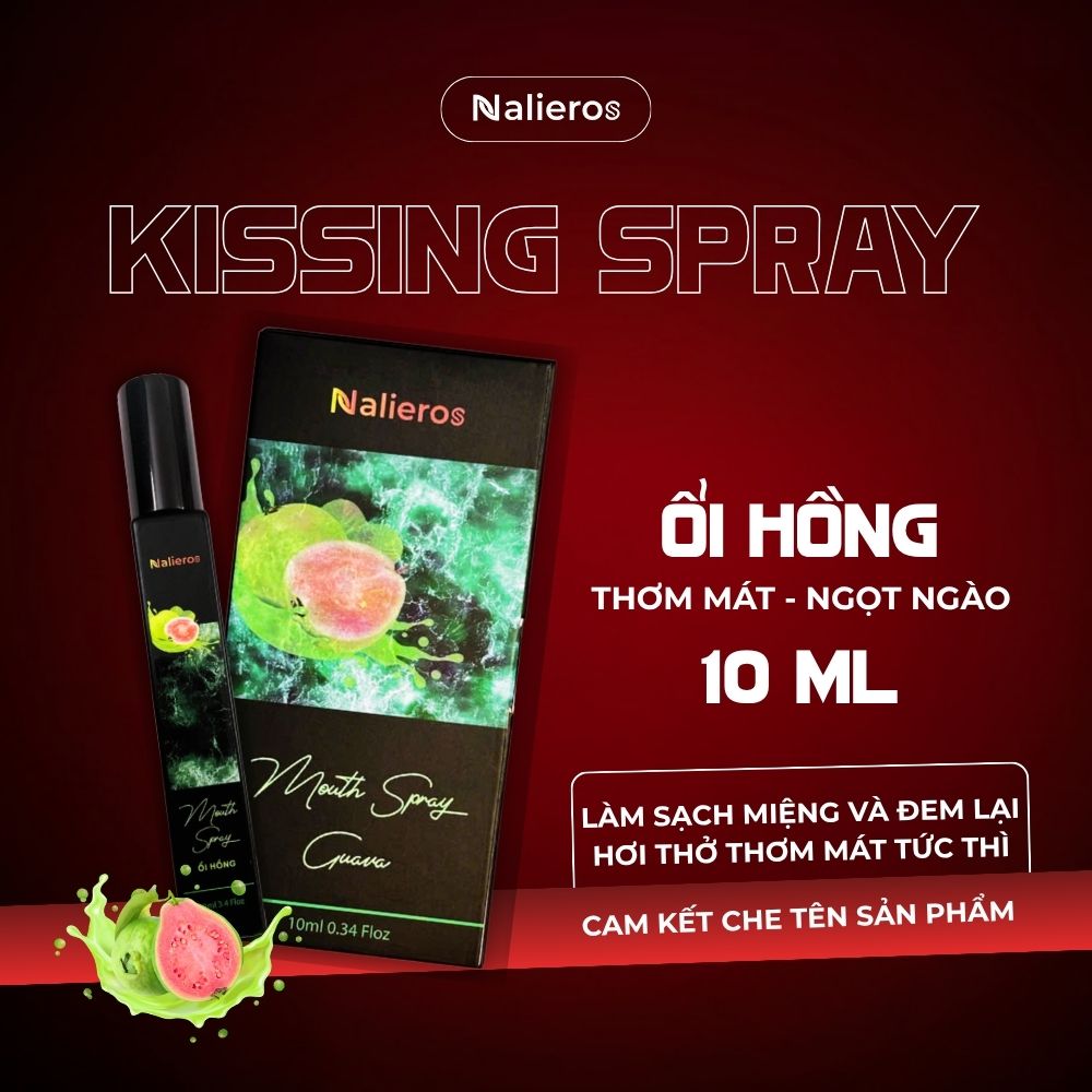 Xịt thơm miệng kháng khuẩn vị ổi hồng Nalieros