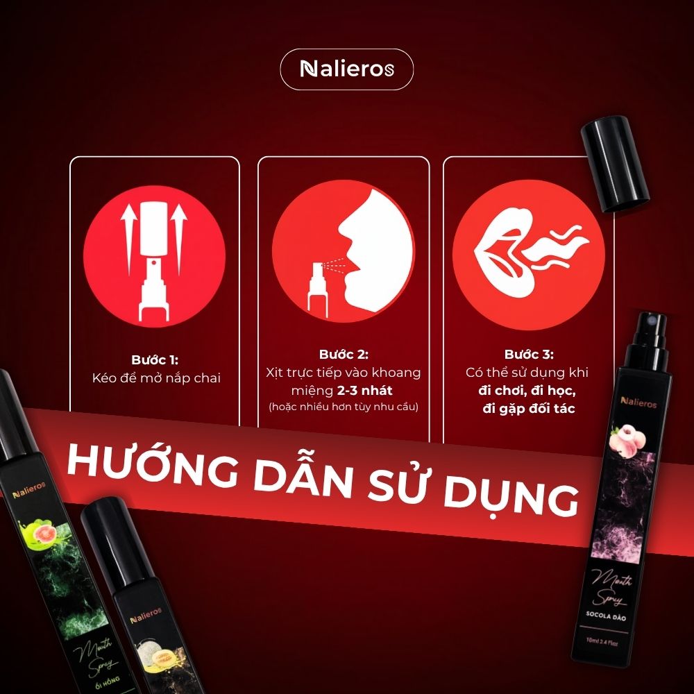 Hướng Dẫn Sử Dụng Xịt Thơm Miệng Nalieros