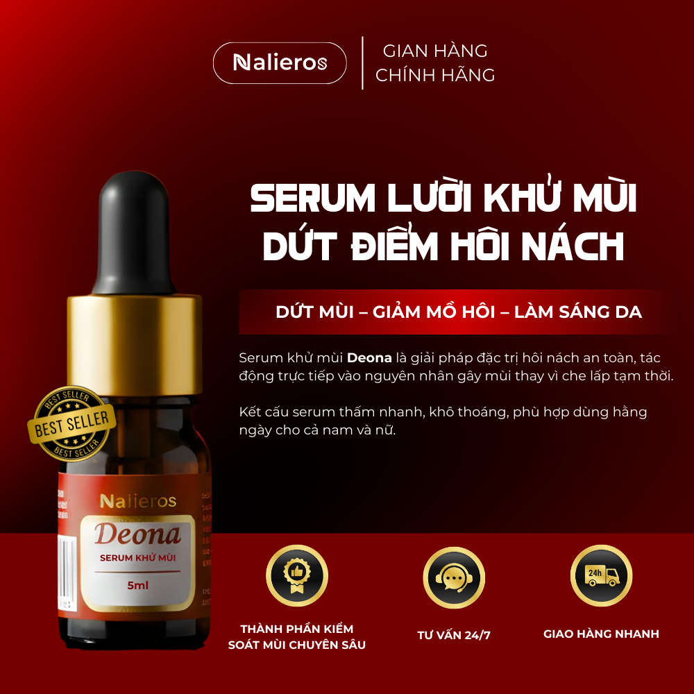 Serum Lười Deona Đặc Trị Hôi Nách Sau 3 Lần Dùng